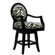 Royal Manufacturing Inc. Black Frame Zebra Barstool (Short)