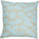 Rizzy Home T-3510A 18" Decorative Pillow in Khaki / Light Aqua