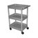 Luxor Three Tub Shelf Utility Cart with 12" Shelf Clearance