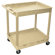 Luxor Two Tub Shelf Utility Cart