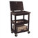 Luxor Three Shelf Utility Cart with Un-Hinged Plastic Lid