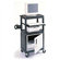 Luxor Stand-Up Laptop/Overhead Workstation with Locking Steel Cabinet