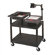 Luxor Stand-Up Table for Large Overhead Projectors with Top Shelf Storage Tray