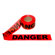 Cordova 3 in. x 1000 ft Red Danger Tape - 1.5 mil. Thickness