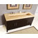 Silkroad Exclusive 72" Stanton Modern Bathroom Double Vanity Integrated Sink Cabinet