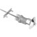 Sloan Hydraulic Flush Meter Push Button Actuator in Metal Button Fixture Wall Variation
