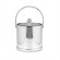 Kraftware Mylar 3 Qt Ice Bucket with Lucite Cover in Polished Chrome