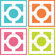 WallPops! Chroma Dry-Erase 4 Piece Calendar Set