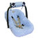Itzy Ritzy Social Circle Blue Wrap and Roll Infant Carrier Arm Pad and Tummy Time Mat
