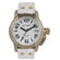 Jet Set San Remo Ladies Watch with White Band and Gold Case
