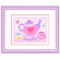 Olive Kids Tea Party Personalized Print with Lilac Frame