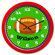 Olive Kids Football Personalized Clock