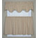 Ellis Curtain Charlestown Check Lined Scallop Valance in Watermelon