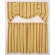 Ellis Curtain Warwick Medium Scale Stripe Tie-Up Valance