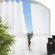Commonwealth Home Fashions Outdoor D&eacute;cor Escape Outdoor Sheer Grommet Top Curtain Panel in White