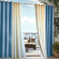 Commonwealth Home Fashions Outdoor D&eacute;cor Gazebo Outdoor Solid Grommet Top Curtain Panel in Blue