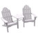 Great American Woodies Cottage Classic Tete-A-Tete Adirondack Chair
