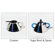 Alessi 9096/97 Cream and Sugar Set by Michael Graves, 1988
