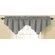 Sound Asleep Room Darkening Rod Pocket Ascot Window Panel Set in Grey