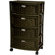 Oriental Furniture 29" Chest of Drawers in Black