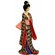 Oriental Furniture 14" Geisha Figurine with Pastel Sash
