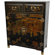 Oriental Furniture 2 Drawer Chest in Black Lacquer