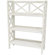 Oriental Furniture Architectural Bookcase Shelf Unit in White