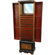Oriental Furniture Tall Floor Jewelry Armoire in Antique Gold Leaf Lacquer