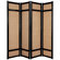 Oriental Furniture 72" Jute Shoji Screen in Black