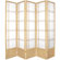 Oriental Furniture 78" Double Cross Design Room Divider in Natural
