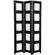 Oriental Furniture Double Sided Photo Display Room Divider in Black