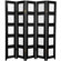 Oriental Furniture Double Sided Photo Display Room Divider in Black