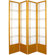 Oriental Furniture 78" Double Cross Design Room Divider in Honey
