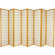 Oriental Furniture Window Pane Shoji 8 Panel Screen in Honey