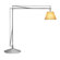 FLOS Super Archimoon Floor Lamp in Fabric / Matte Silver