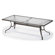 Telescope Casual 92'' Rectangle Glass Top Dining Height Table