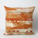 Liora Manne Gypsy Stripe Square Pillow in Orange
