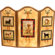 Stupell Industries Five Dog 3 Panel MDF Fireplace Screen
