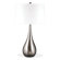 Lighting Enterprises 29" Table Lamp with Cream Brussels Linen Hardback Shade in Satin Nickel