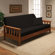 Madison Home Stretch Jersey Full Futon Cover in Black