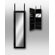 InnerSpace Luxury Products Over the Door Jewlery Armoire in Black