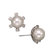 CZ Collections Pearl with Sterling Silver Earrings