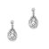 CZ Collections Cubic Zirconia Teardrop Earrings