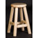 Northwoods Billiards Log Pub Stool