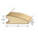 Moldings Online 78" Solid Hardwood Unfinished Red Oak Reducer for 9/16" Floors