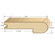 Moldings Online 78" Solid Hardwood Unfinished Cherry Stair Nose for 9/16" Floors