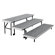 National Public Seating Three-Level Trans-Port Choral Risers and Guard Rails