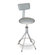 National Public Seating Height Adjustable Swivel Stool with Backrest