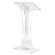 Oklahoma Sound Corporation Curved Style Clear Podium #471
