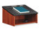 Safco Products Company Tabletop Lectern With Open Storage Area, 23-7/8w x 18-1/2d x 13-3/4h, Cherry